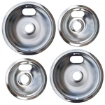 For Amana Oven Range Stove 8" 6" Chrome Drip Pan Bowl Set Full Fit Models. Fixed Price $44.99.
