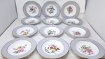12 Spode Copeland England Multi Floral Y6676 Rimmed Soup Bowls 7-7/8". Fixed Price $199.99.