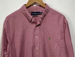 Ralph Lauren & White Checkered Long Sleeve Oxford Shirt Mens Xl 17 1/2 Polo. Fixed Price $20.00.