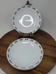 Set Of 4 Studio Nova Columbus Circle Black Coupe Soup Bowl Y0739. Fixed Price $44.00.