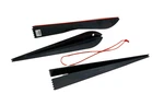 Crate & Barrel 2 Sets Of Salad Seafood Fish Servers Black Serving Spoon Utensils. Fixed Price $15.99.