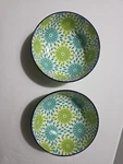 Bia Ooh La Cordon Bleu Sigrid Green Ceramic Decorative Bowls Set Of Two. Fixed Price $29.99.