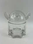 Glass Ghost Bowl With Lid Ikea Kustfyr Clear 5" Candy Handmade 105.996.11 New. Fixed Price $35.99.