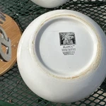 Tabletops Gallery Set Of Two Bowls With Wooden Lids. Fixed Price $19.00.