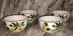Cereal Soup Ice Cream Bowls Royal Norfolk Ceramic Lemon 5.7" Set Of 4-NEW-SHIP24. Fixed Price $33.90.
