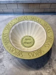Amscan Ceramic Snack Bowl More Please 11 Diameter 4.5" Deep Excellent Cond.. Fixed Price $29.99.