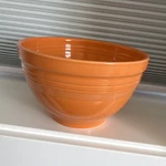 Fiesta Hlc-usa Tangerine Ribbed Ceramic Mixing Bowl 9 5/8 Inch Baking Round. Fixed Price $125.00.