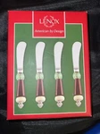 Set Of 4 Lenox Holiday Gatherings' Butter Knife Spreaders New. Fixed Price $35.89.