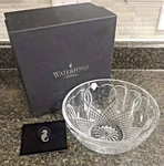 Waterford Crystal Wedding Bowl 8" Hearts # 162837 Valentine Love Monogramed Kbf. Fixed Price $125.00.