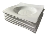 Maxwell Williams Rim Soup Bowls Designer White Basics Motion Set Of 6 8.5. Fixed Price $36.00.