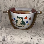 Silver Buffalo Pokemon Snorlax Relaxing And Eating Food Ceramic Ramen Noodle .... Fixed Price $18.39.