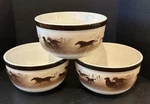 Big Sky Carvers Wild Horses Thomas Norby Soup Cereal Bowls Set Of 3 Western. Fixed Price $39.99.
