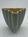 Vintage Weil Ware Triangular Fluted Design Ceramic Decorative Bowl/planter (D2). Fixed Price $39.00.