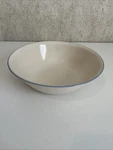 Vintage Corelle By Corning Coastal Breeze Serving Bowl Blue Rim 8.5. Fixed Price $12.99.
