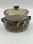 California Pottery Chili Soup Bowl Lid Rustic Stoneware Crock 141 Usa Mark. Fixed Price $20.00.