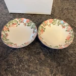 Nikko Fine Tableware 2 Soup/salad/cereal Bowl Pink Rose Precious By Dena 6 3/4. Fixed Price $18.00.