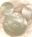 Mickey Mouse Disney Parks Collectors Stainless Steel Plate Stand- 10 New!!. Fixed Price $9.98.