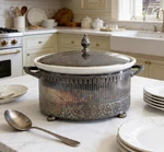 Reed & Barton 1174 Silverplate Casserole Dish Holder Hall China Rb Inset Vintage. Fixed Price $109.00.