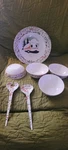Teardrop With Servers Set - Salad And 4 Small Bowls Vintage Glamper. Fixed Price $40.00.