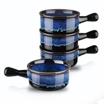 French Onion Soup Bowls With Handles Microwave Safe, 15 Oz Ceramic Crock.... Fixed Price $44.31.