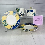 Mikasa Intaglio Verve CAC97 Oven Safe Stoneware Creamer Sugar Bowl + 2 Saucers. Fixed Price $33.99.