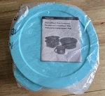 Tupperware Crystal Wave Plus Divided Container Dish With Lid Teal Blue 3284C-4. Fixed Price $22.00.