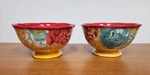 Set 2 Pioneer Woman Stoneware Yellow Blossom Jubilee 6" Footed Soup Cereal Bowl. Fixed Price $21.00.