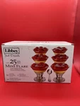 New Libbey Just Desserts Mini Flare Glass 2.7 Oz Dishes Spoons. Fixed Price $19.90.
