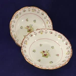 Wedgwood Bianca Coupe Cereal Bowl Set 2 Bone China Colonial Williamsburg Floral. Fixed Price $38.85.