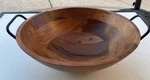 Threshold Arjun Wood 13 Serving Bowl Black Metal Handles Rustic Target India. Fixed Price $18.00.