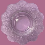 Vintage Lalique Opalescent Crystal Honfleurs Art Glass Bowl Clear Frosted 5-3/4". Fixed Price $120.08.