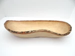 Enrico Mango Wood Serving Bowl Bark Edge Made Thailand 15" Rustic. Fixed Price $21.24.