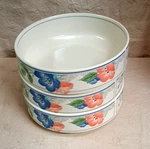 Mikasa Intaglio CAC42 Country Poppies Vegetable Bowls Set Of 3 Stackable. Fixed Price $75.00.