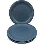 Pottery Barn Mendocino Blue Speckled Stoneware Dinner Plates Set Of 4 Portugal. Fixed Price $59.95.