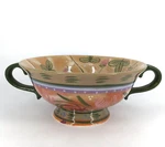 Danna Cullen Designs Footed Double Handle Serving Bowl Chanticleer Rooster. Fixed Price $20.00.