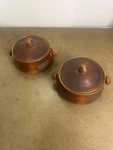 Vintage Stoneware Rusticana Oven King Crock W/lids Set Of 2 Mint Condition. Fixed Price $59.99.