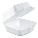 Dart Foam Hinged Lid Containers, 5.38 5.5 2.88, White, 500/CT (ca Exclude). Fixed Price $37.99.
