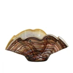 Victoria Bella 03055400.12J Coco 12J, 16" Glass Fruit Bowl, Candy Dish W/ab. Fixed Price $75.00.