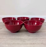Set Of 5 Emile Henry France Cereal Soup Bowls 21.21 2121 Red Modele Depose. Fixed Price $84.99.
