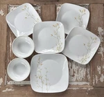 Corelle Kobe/yellow Forsythia Square Dinner Plates Salad Discontinued. Fixed Price $20.50.