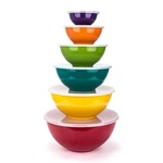 Kx-ware Melamine Mixing Bowls With Lids 6 Piece And Pla. Fixed Price $46.35.