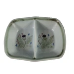 Vintage Buchan Thistle Pattern Divided Ovenproof Stoneware Serving Dish Scotland. Fixed Price $27.22.
