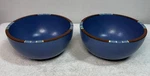 Set Of Two (2) Dansk Mesa Sky Blue 5 1/8 Bowls Made In Portugal. Fixed Price $25.95.