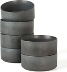Star Cereal Set, Soup Of 6, Double Reactive Glaze, Stackable, 23. Fixed Price $56.15.