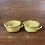 Williams Sonoma Farmhouse Soup Double Handle Mustard Yellow 2 Set. Fixed Price $52.00.