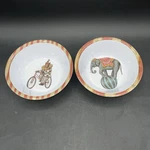 Cereal Bowls Creative Co-op By Lori Siebert. Circus Theme Nwt 6/5/2016. Fixed Price $9.99.