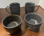 4X Fenwick By Carlisle Dinex 2 #5000 8OZ Insulated Mug #5300 Bowls Gray. J1. Fixed Price $25.00.