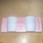 Dish & Garnish Porcelain Ramekins Set Of Four 4 Oz White Round Geometric. Fixed Price $9.95.