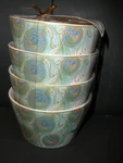 New 222 Fifth Lakshmi Holiday Dessert Bowl 2.75"X4.5" Set Of. Fixed Price $35.99.