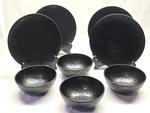 Melamine Plate & Bowl Set 8-PIECE Casual Everyday Dinnerware Dishwasher Safe. Fixed Price $21.98.